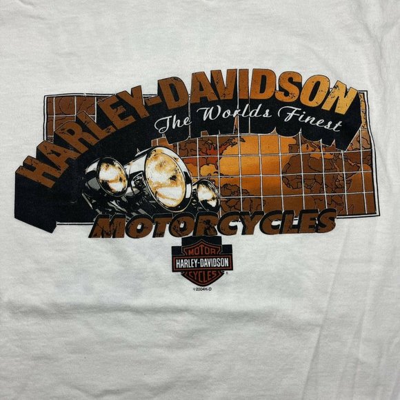 vintage Y2K Harley Davidson t shirt size L 2004 Front and Back Graphic Tee - Picture 3 of 9